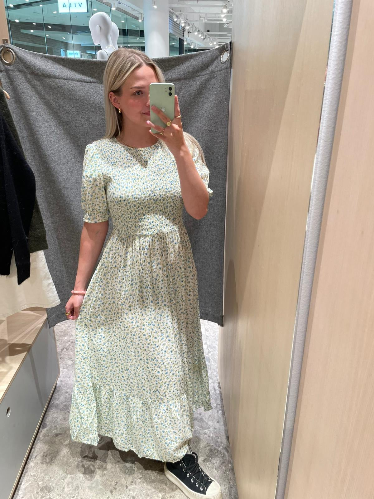 VIGREIS Long Dress - Cendre Blue